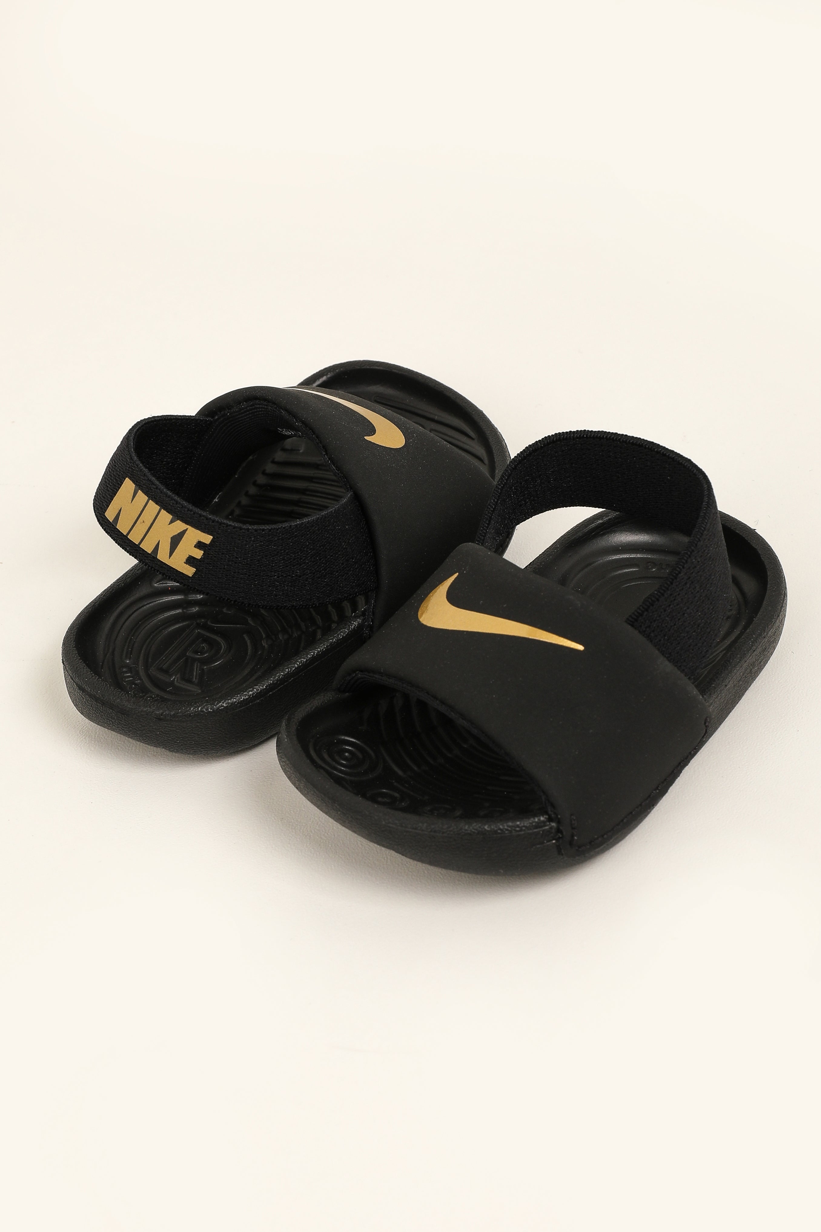 Kawa Baby Sandalen - Black + Metallic Gold