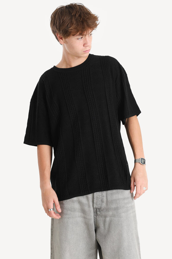 Knitted T-shirt - Black