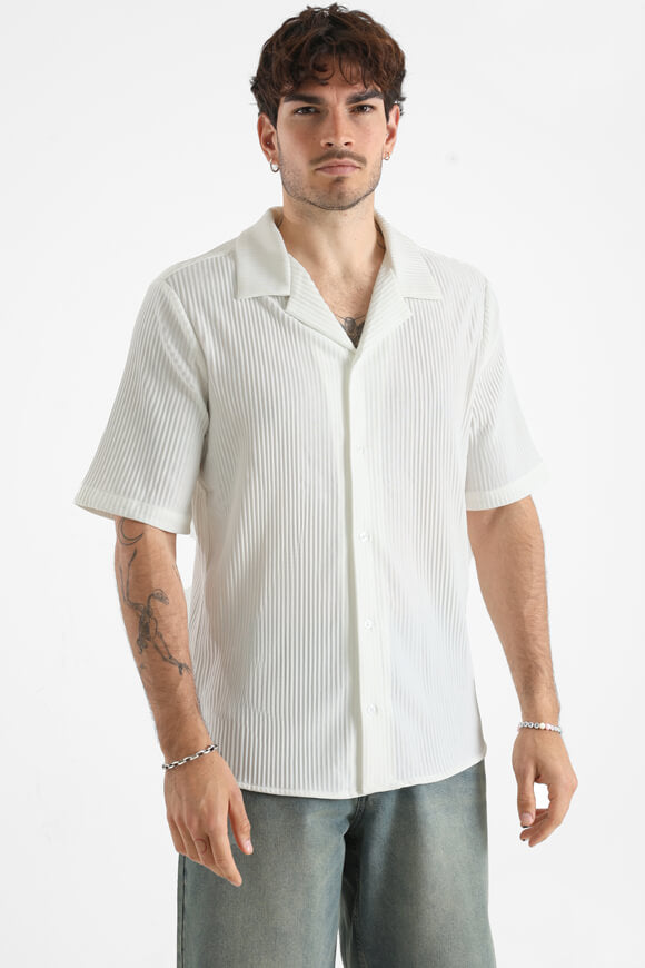 Camicia a pieghe - Offwhite
