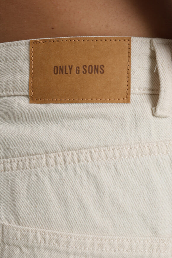 ONSCARL balloon fit denim shorts - Offwhite