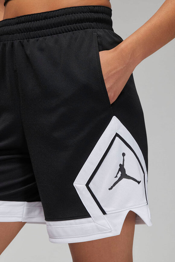 Diamond Mesh Shorts - Black + White