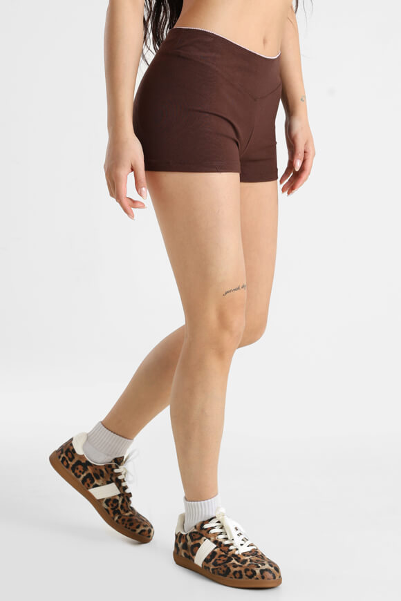 Short in tessuto - Brun