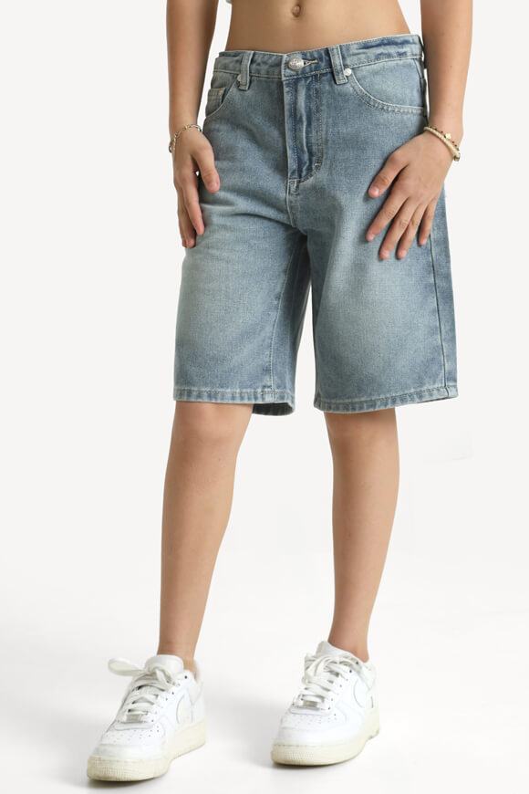 Short en jean baggy fit - Bleu délavé