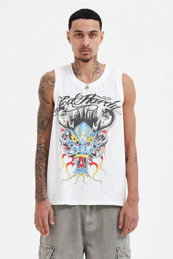 Medusa Drag Tanktop - White