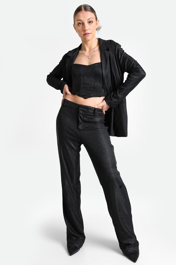 Blazer à brillants - Noir + Argenté