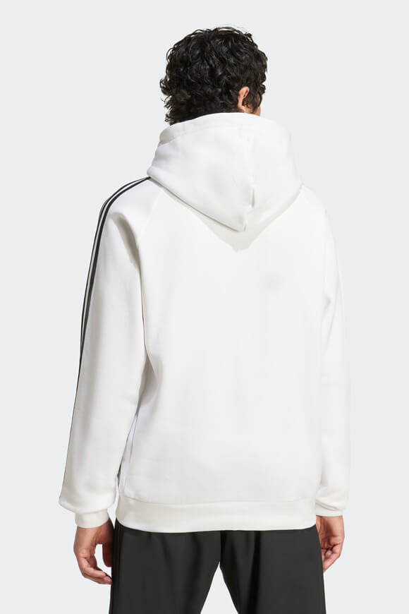 Teamgeist Kapuzensweatshirt - White + Black