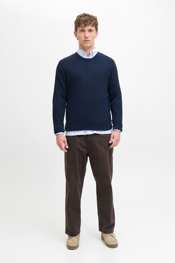 JJEEMIL pull en tricot fin - Navy Blazer