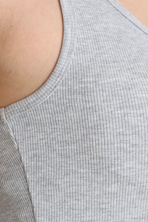 Débardeur côtelé - Gris chiné