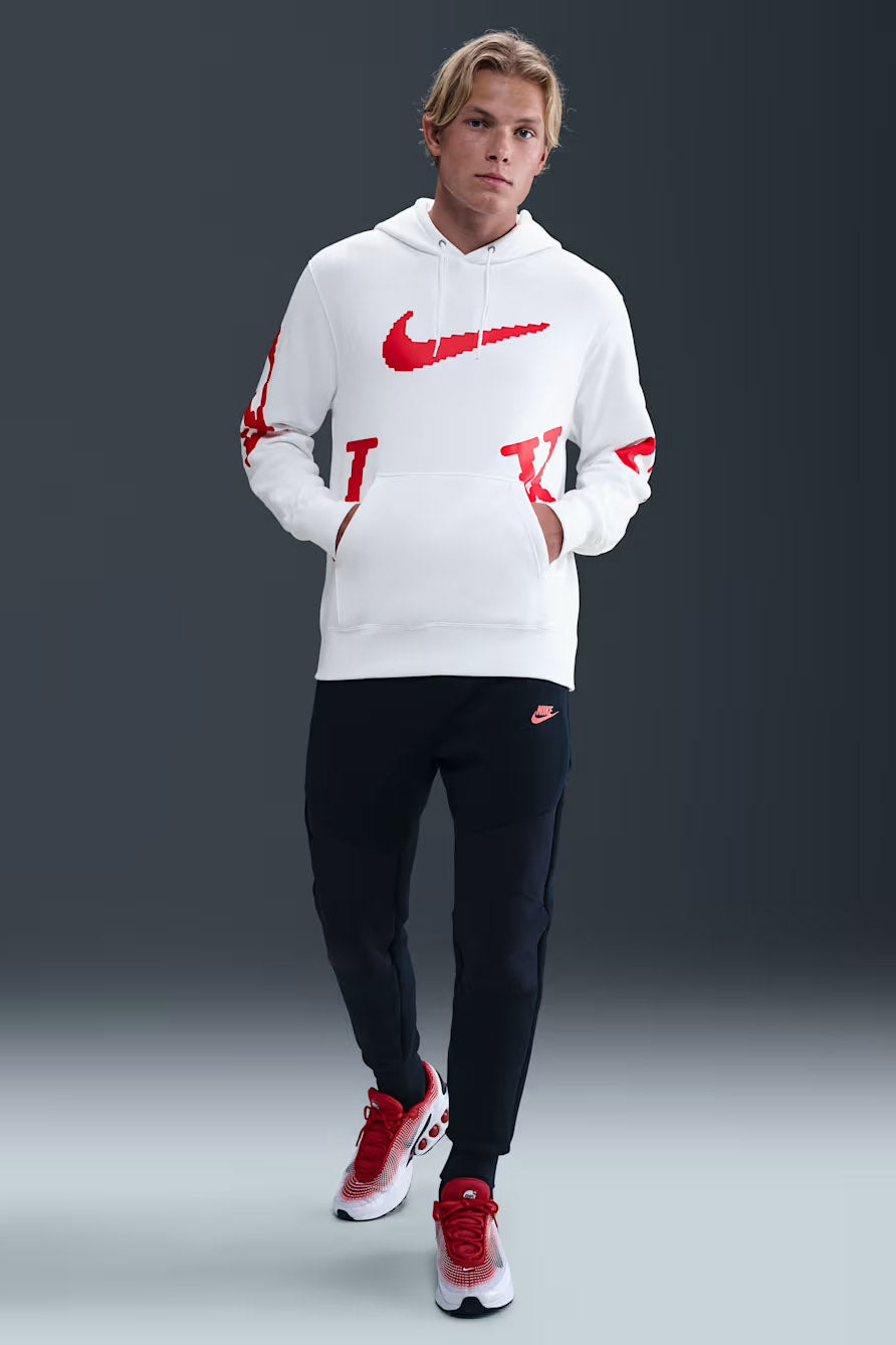 Sportswear Club Fleece hooded sweatshirt - White