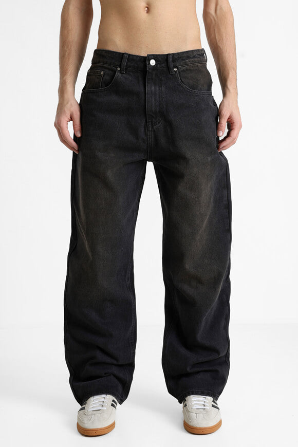 Straight Fit Jeans - Schwarz