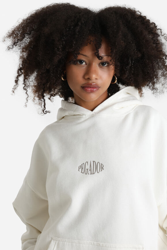 Felpa con cappuccio oversize Kimi - Bianco caldo lavato