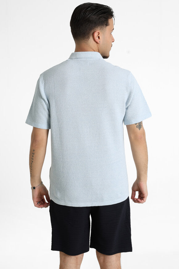 JJEGEORGE polo en tricot - Chambray Blue