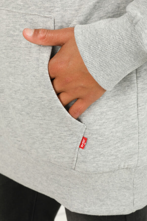 Felpa con cappuccio - Grigio screziato