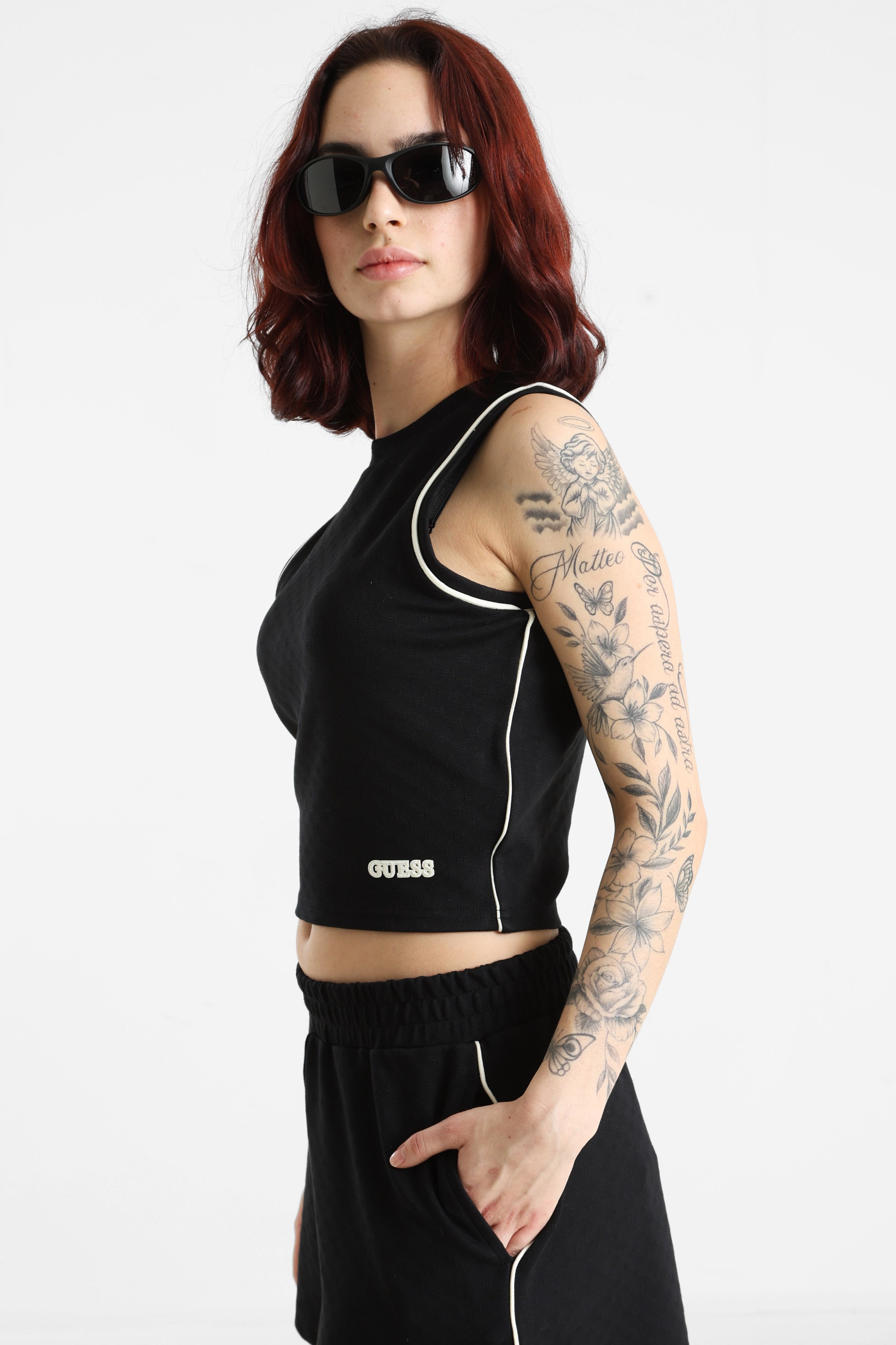 Crop Tanktop - Jet Black