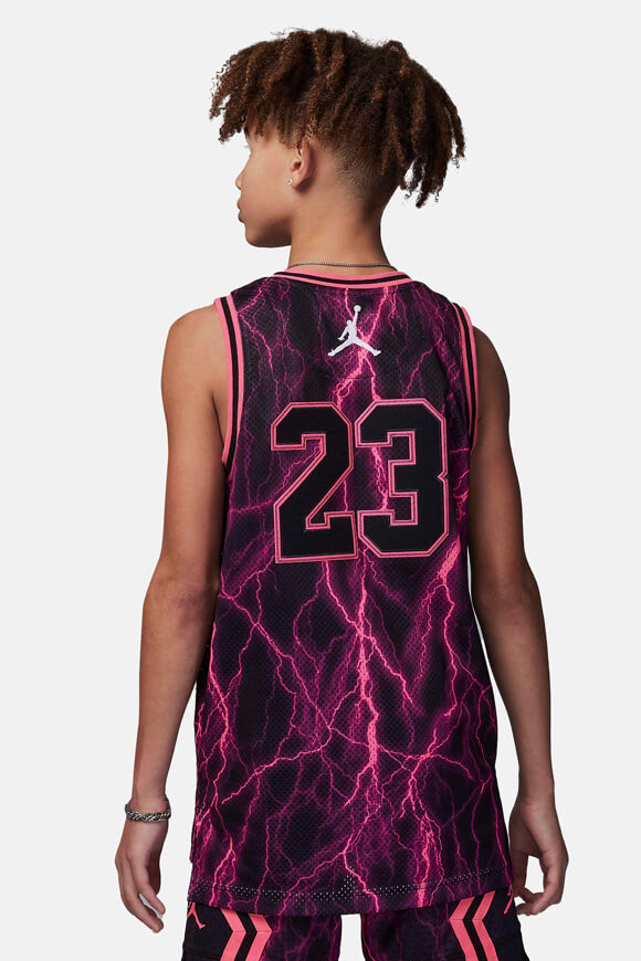 Mesh Tanktop - Black + Hyper Pink