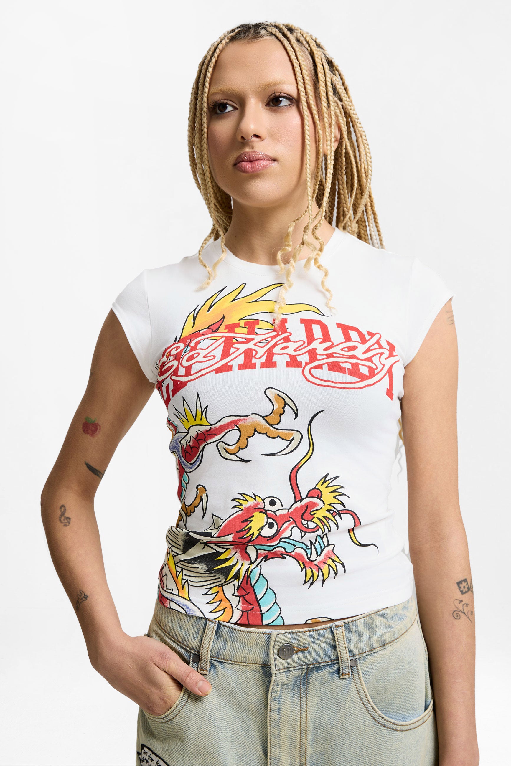 Varsity Dragon t-shirt - Offwhite