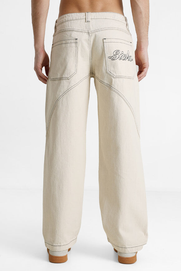 Jeans baggy - Crème