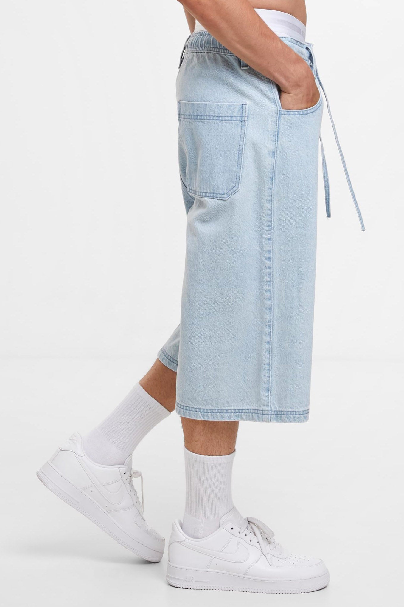 Jeans Bermudashorts - Light Blue Washed