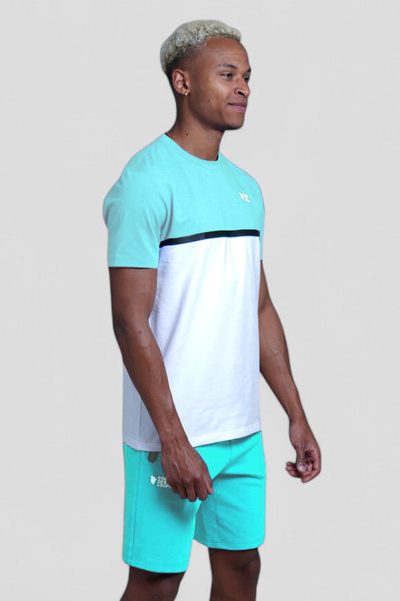 Everest T-Shirt - Blue Ocean + White