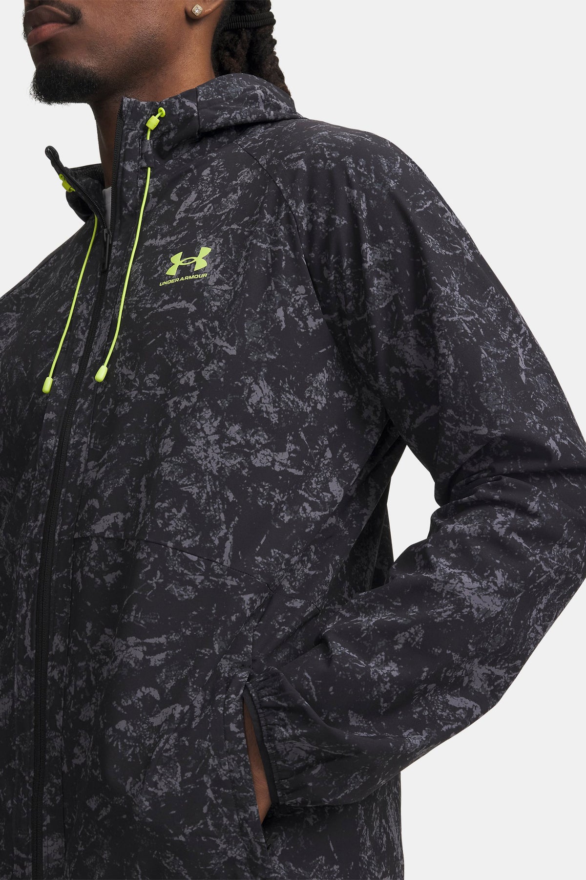 Windbreaker jacket - Black + Grey