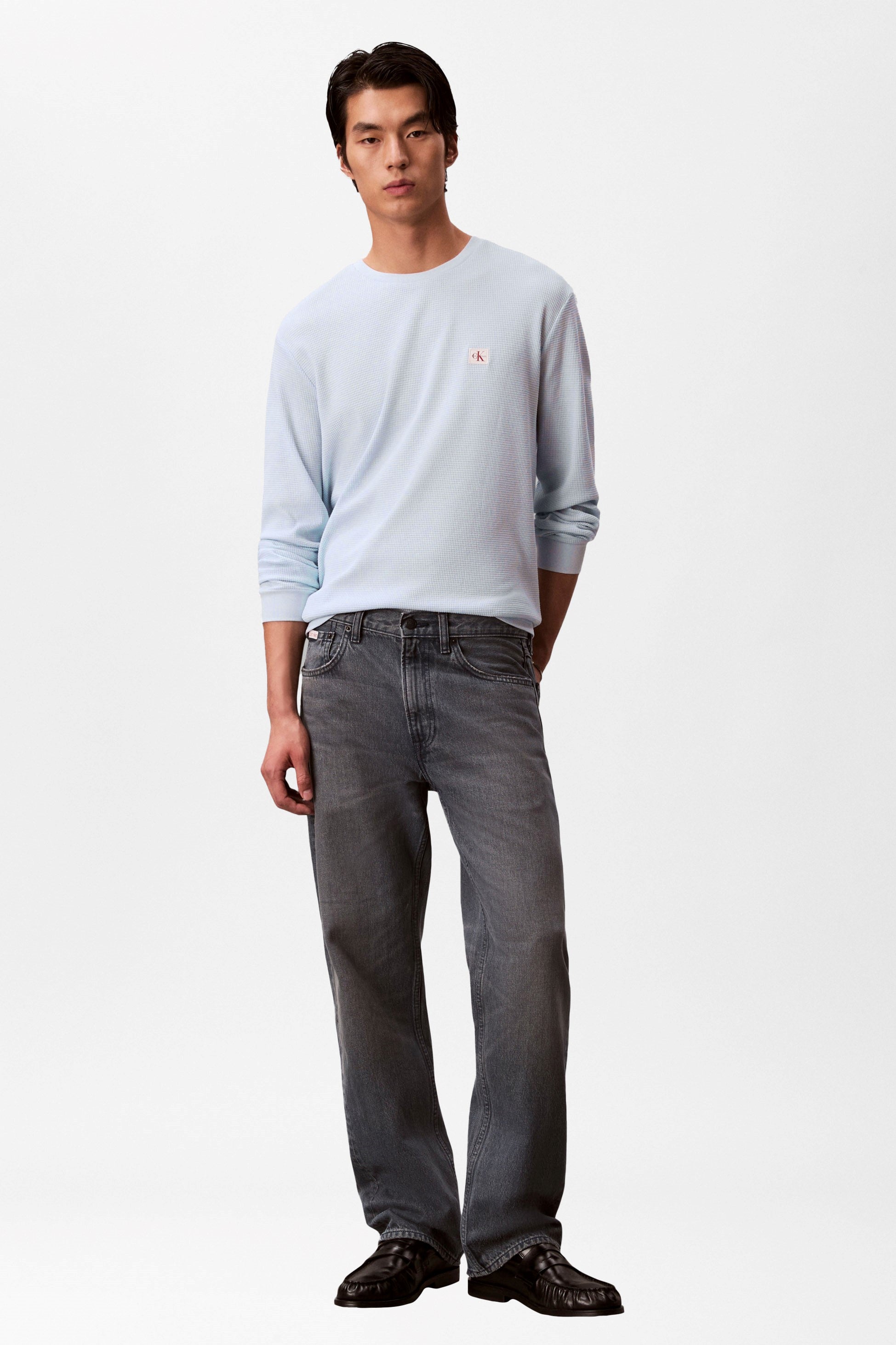 Langarmshirt mit Waffelstruktur - Plein Air