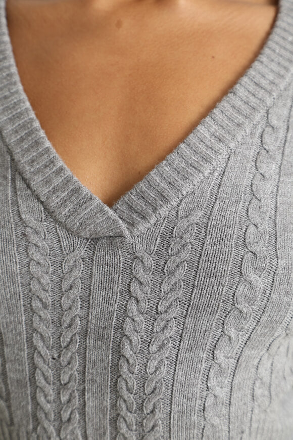 Knitted sweater - Heather Grey