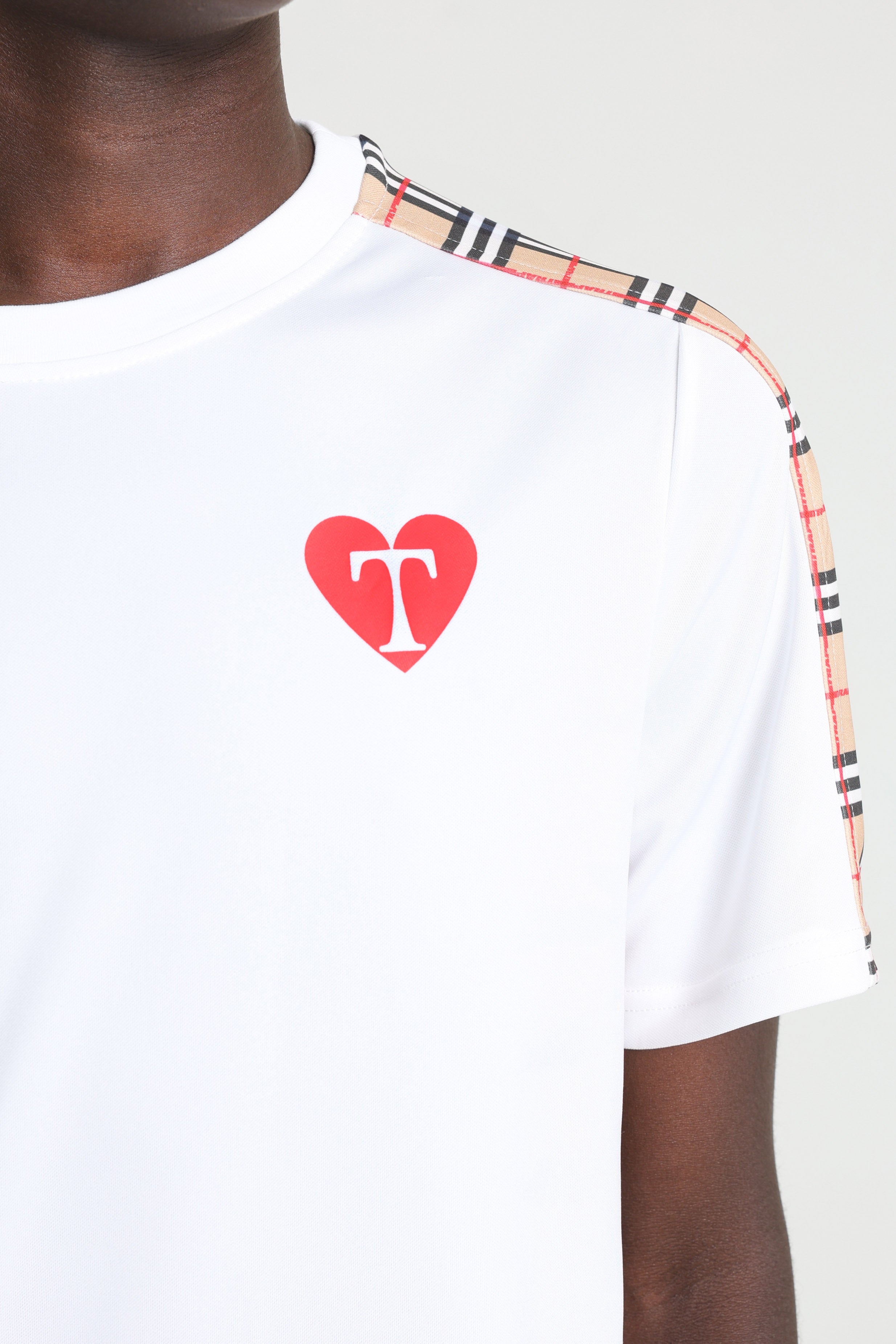 T-shirt - Bianco + Beige