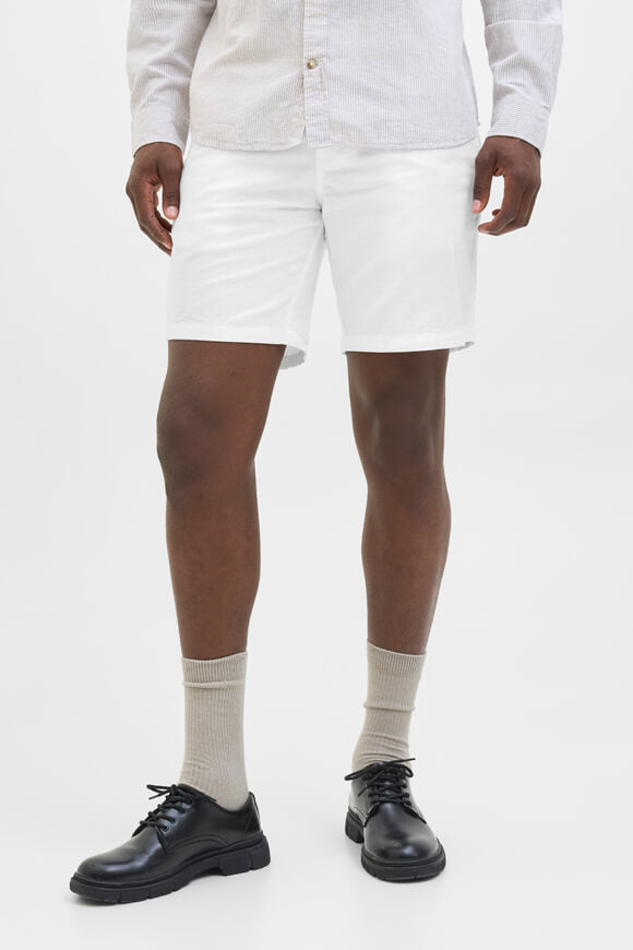 JPSTACE Chino Leinenshorts - White