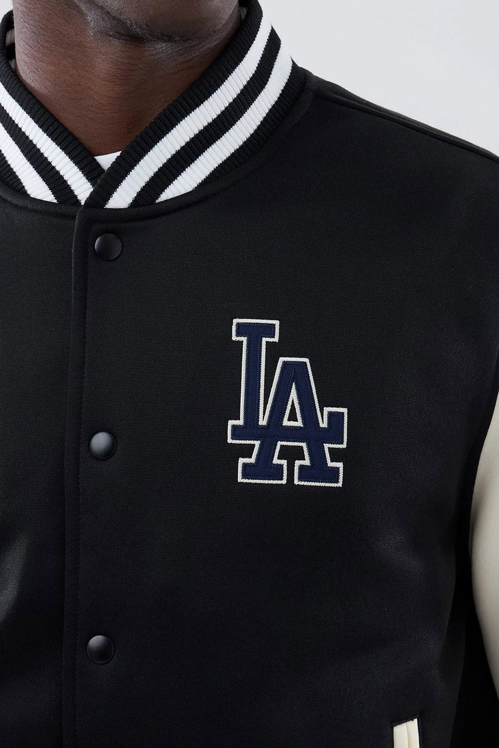 Giacca college - Black + Offwhite