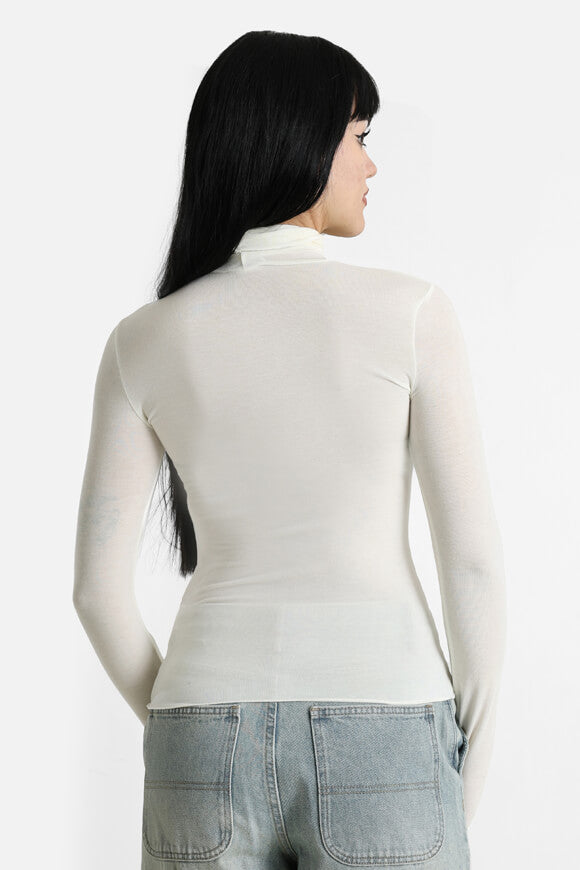 Shirt à col roulé manches longues - Ecru