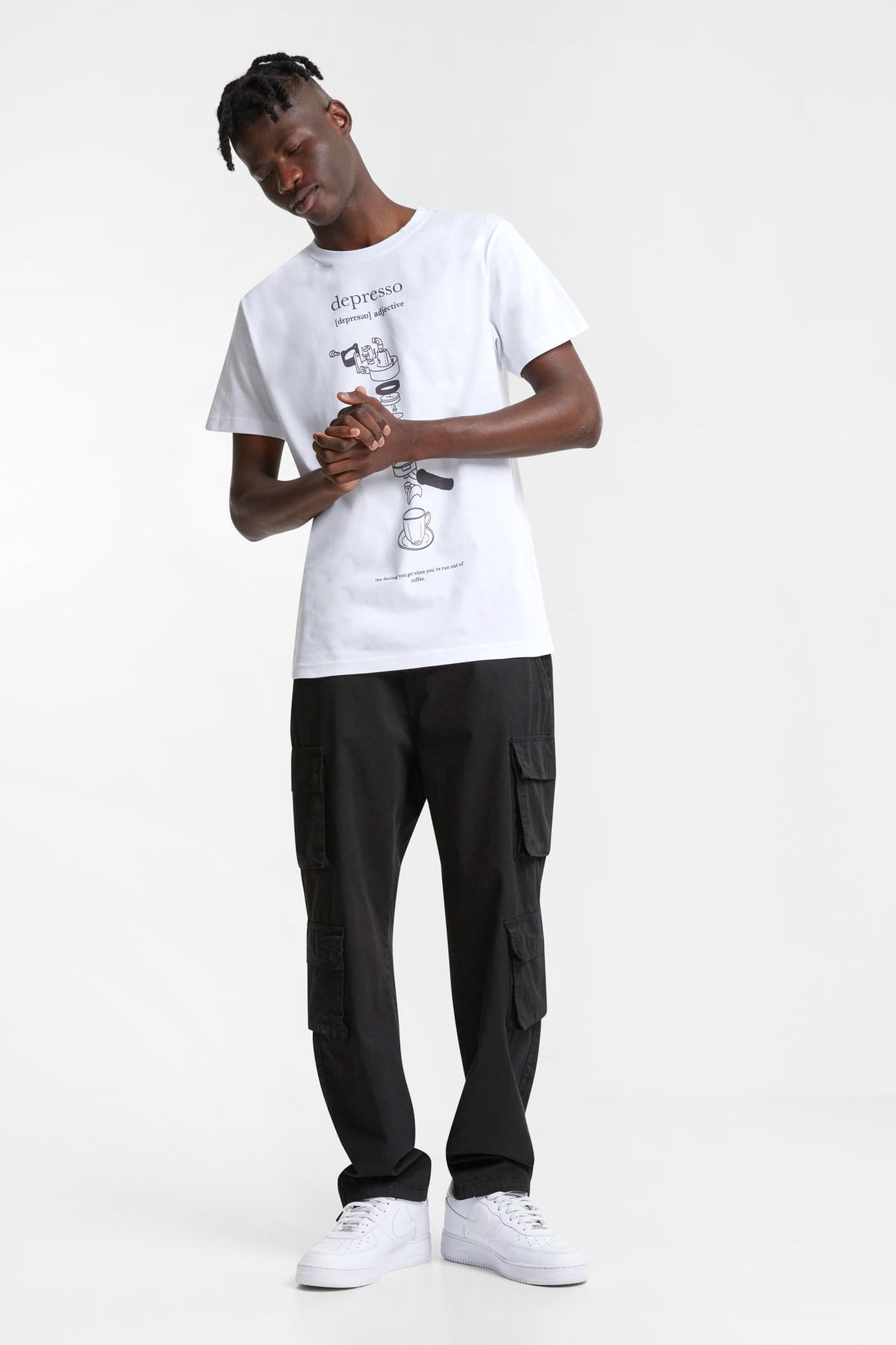 T-shirt Depresso - White