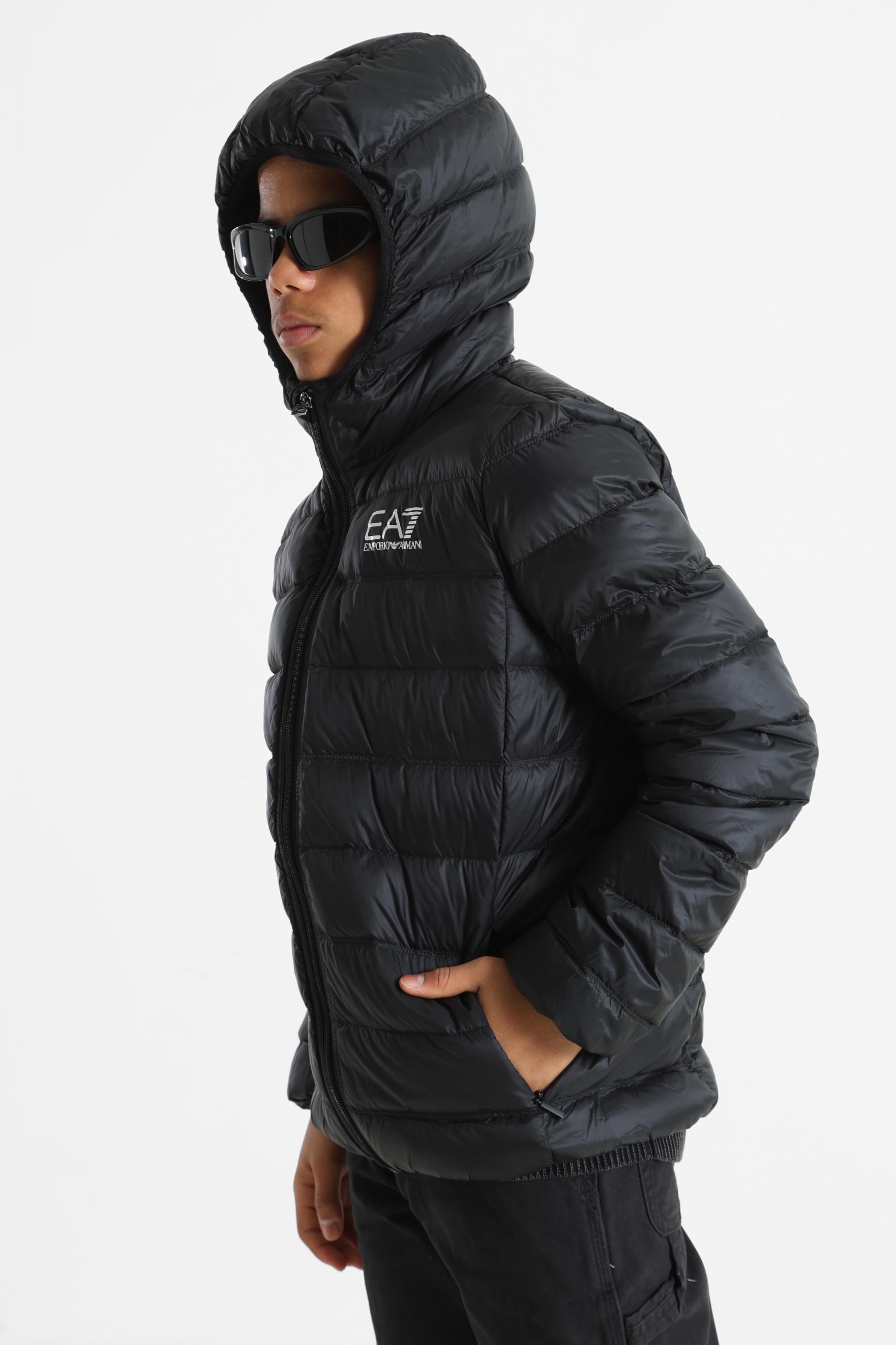 Leichte gesteppte Daunenjacke - Black