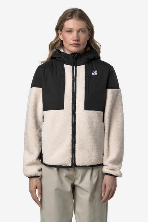 Samson 4.0 Orsetto Sherpa Jacket - Black Pure + Ecru