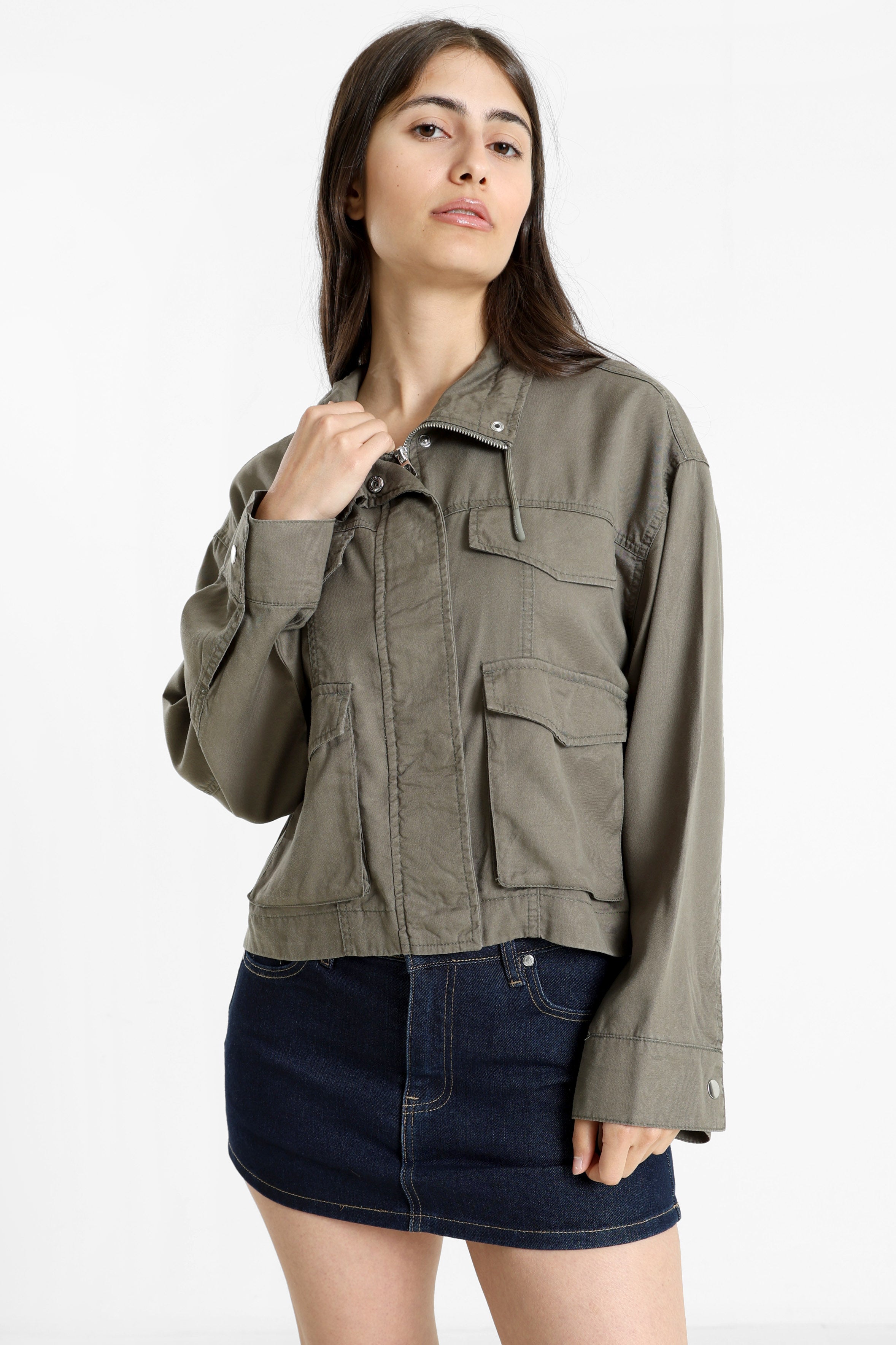 ONLY ZANZI giacca leggera - Smokey Olive
