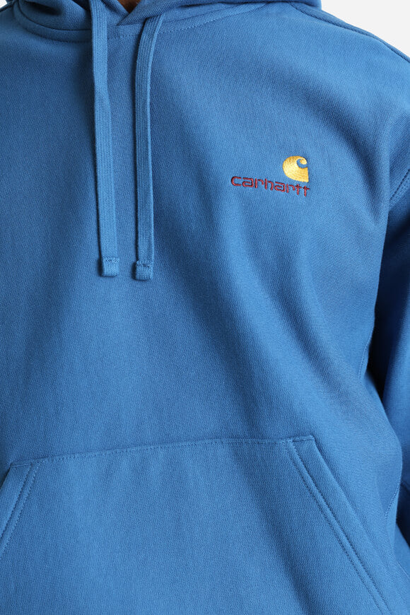 Sweat à capuche oversize American Script - Sodalite Blue