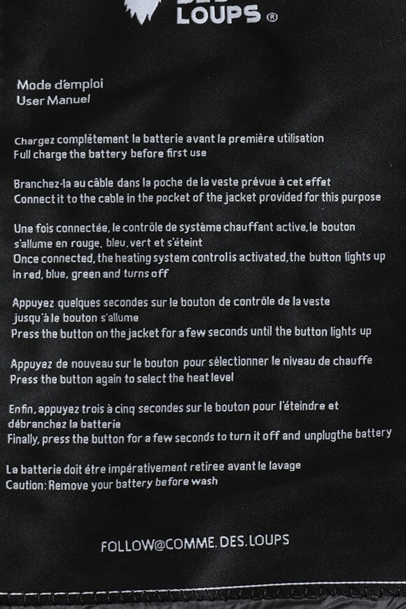 Avoriaz beheizbare Pufferjacke - Anthrazit