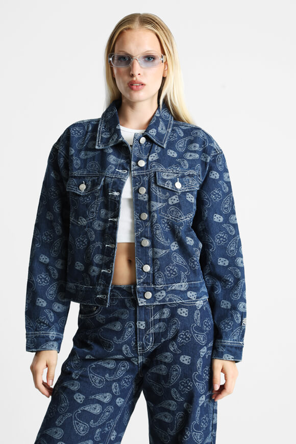 Giacca di jeans - Denim blu scuro