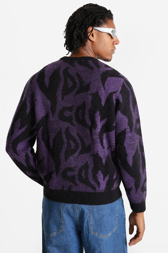 Pull en maille Anarchietour - Black + Purple