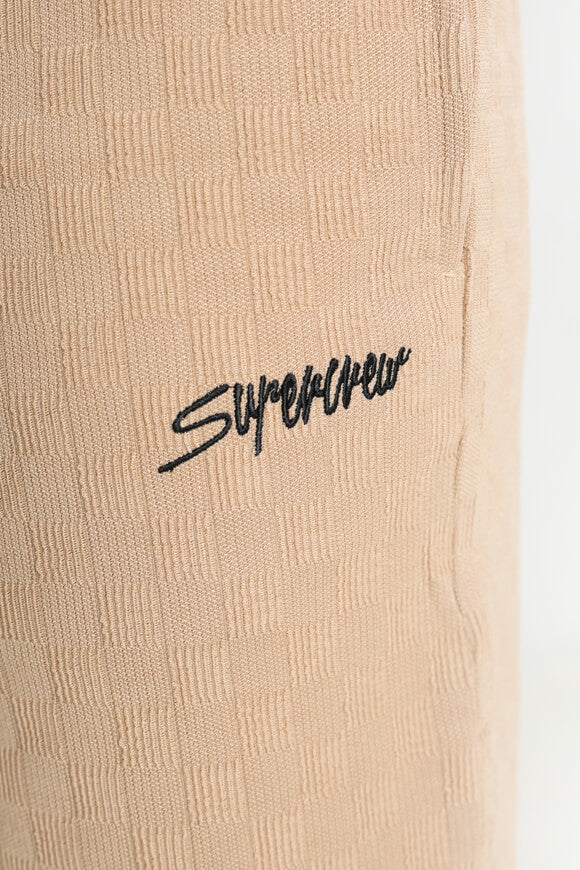 Strukturierte Stoffshorts - Beige