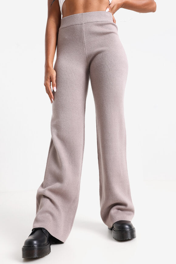 Pantalon en maille large - Taupe