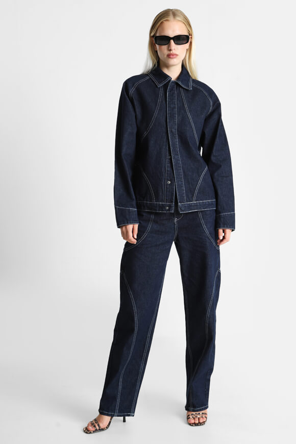 Jeansjacke - Dunkelblau Denim