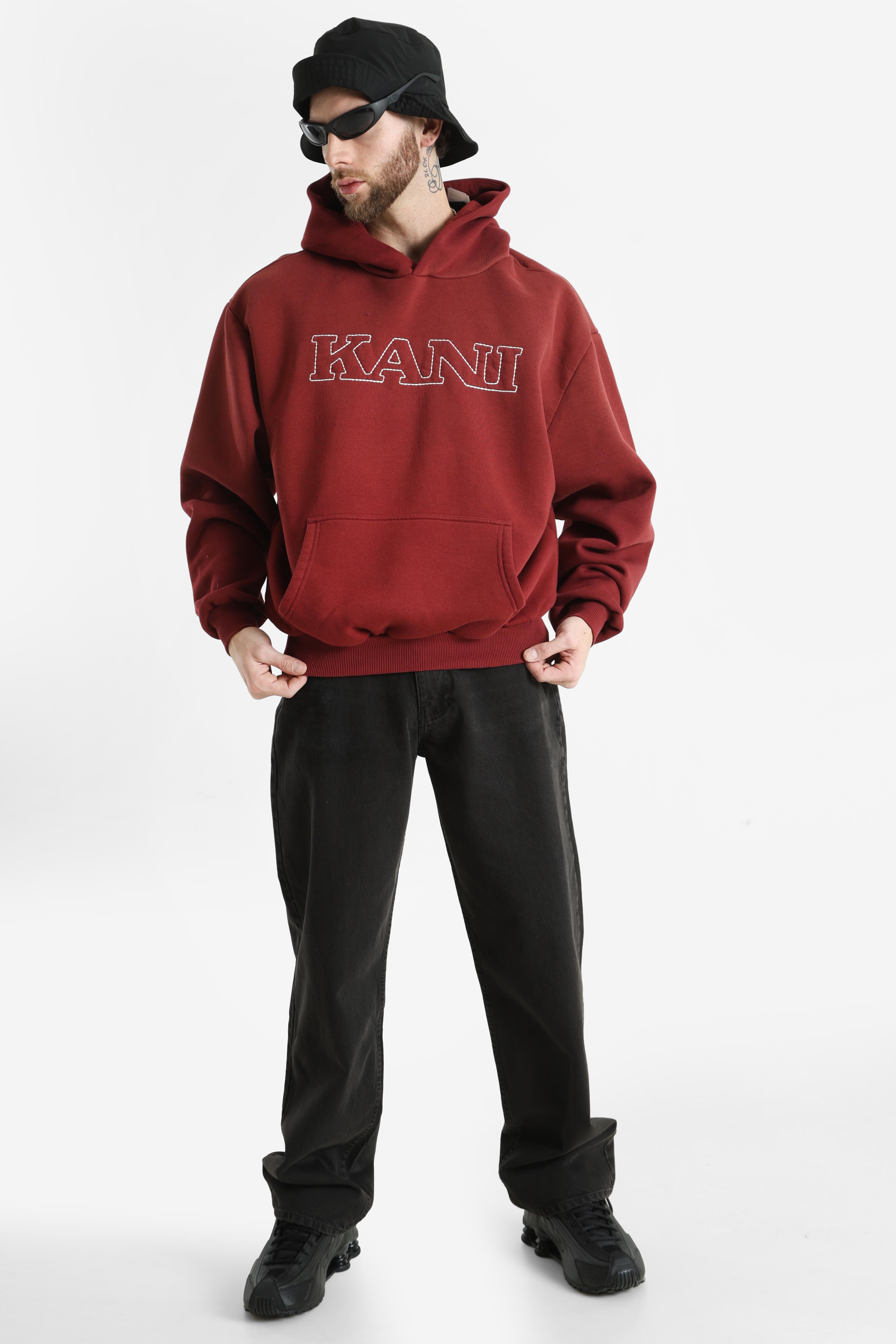 Hooded sweatshirt - Dark Red