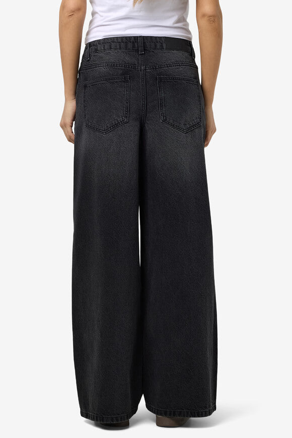 NMKETTIE Wide Leg Jeans L32 - Black Denim