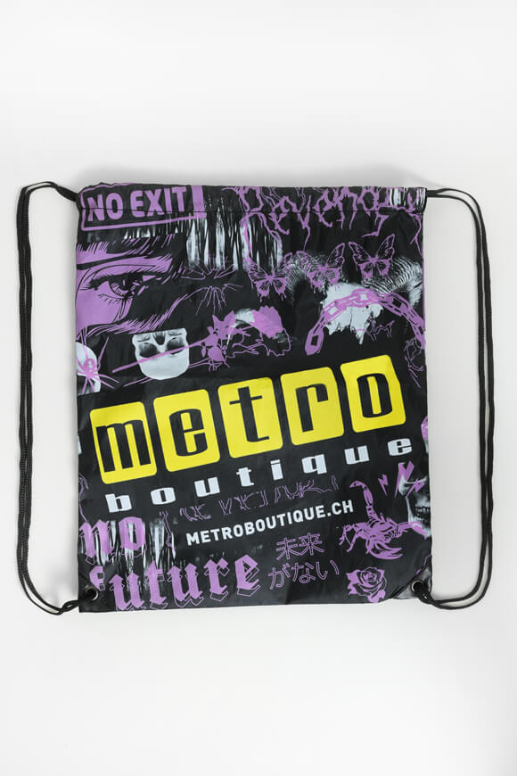 Gym bag - purple + black