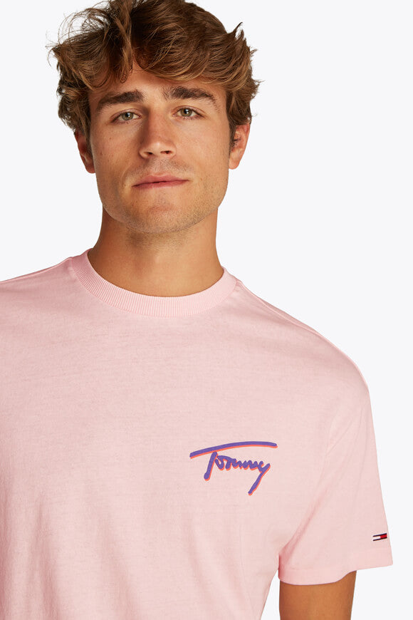 Loose Faded Graphic T-shirt - Precious Pink