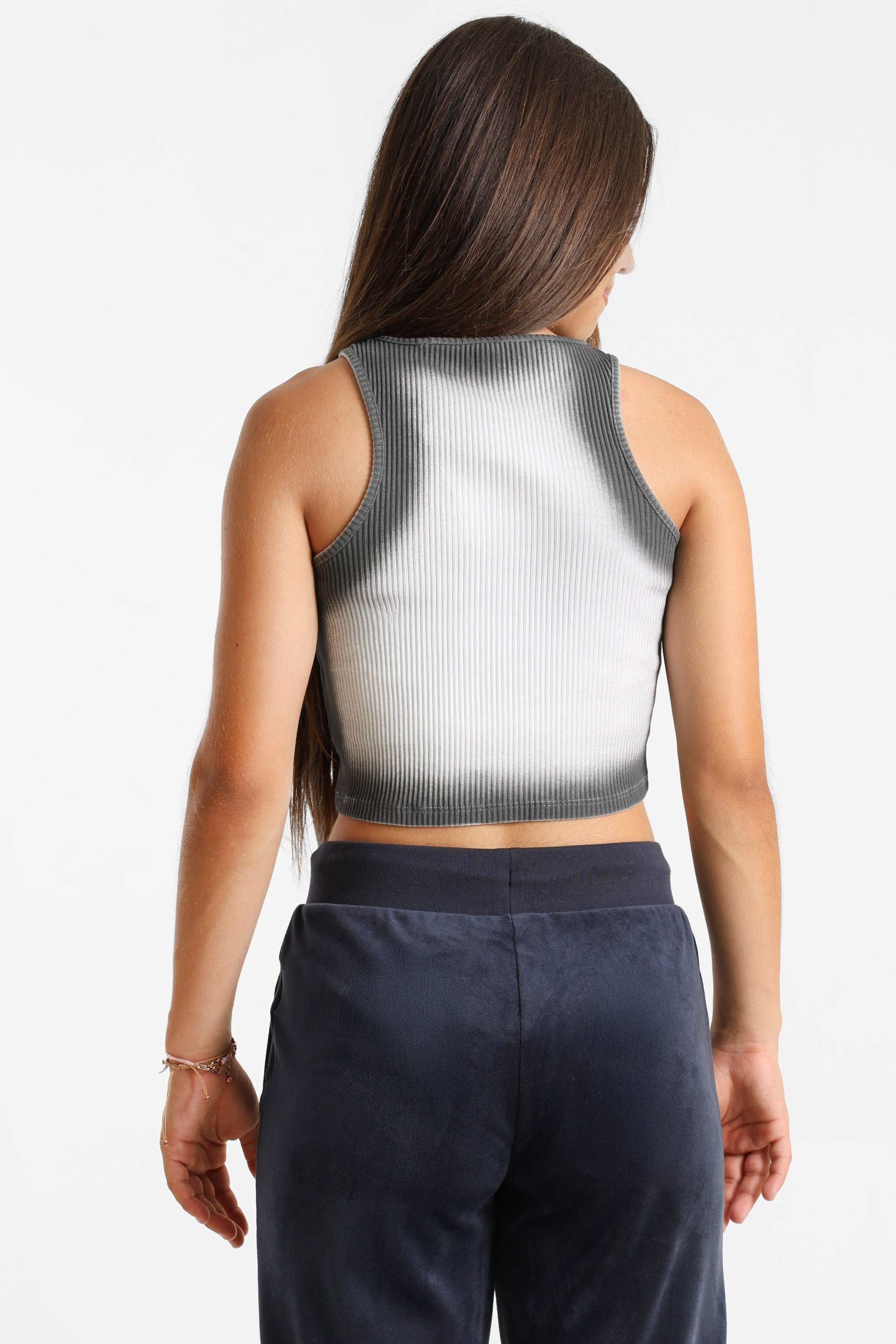 Top corto a coste - White + Black