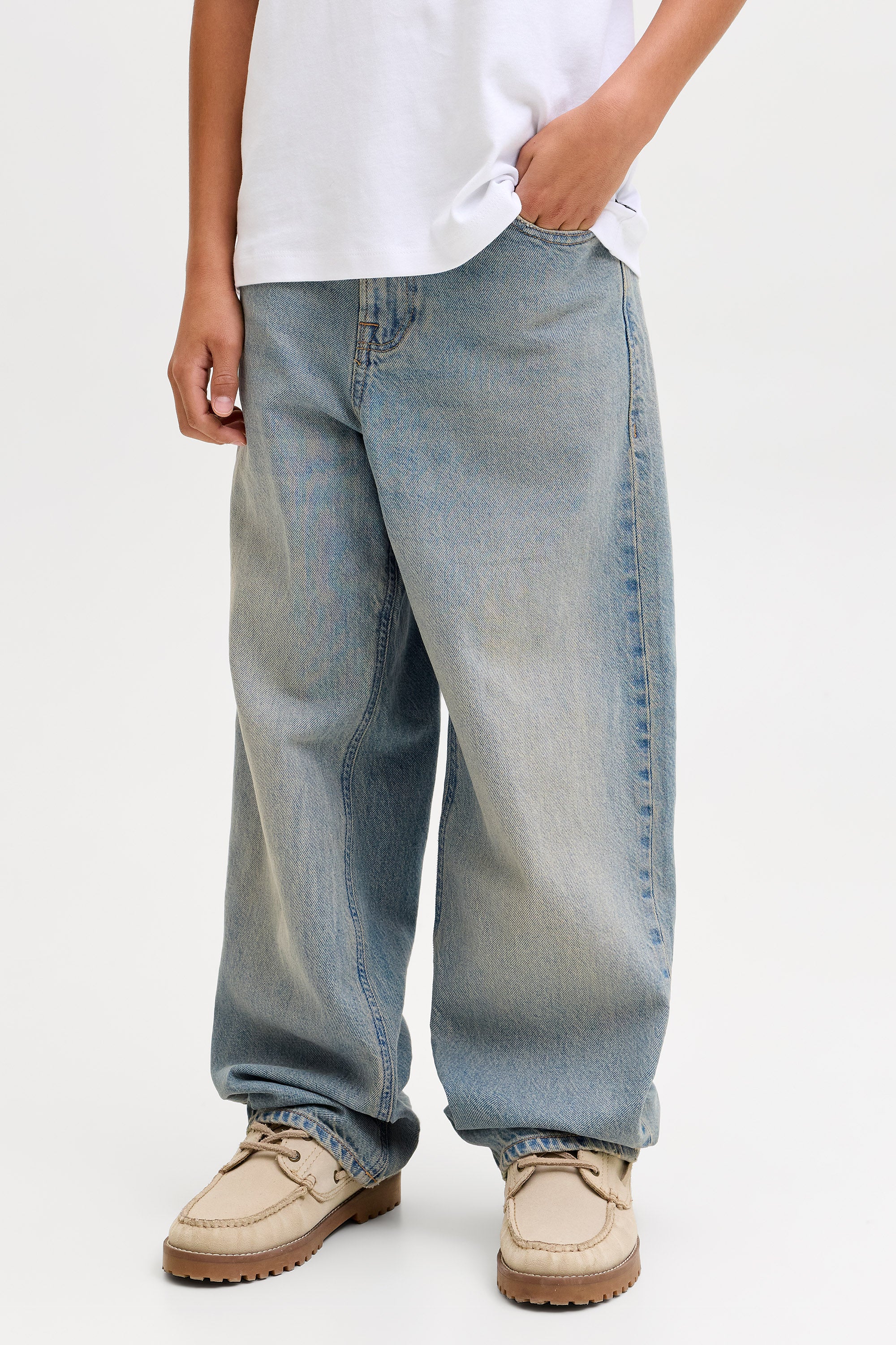 JJIALEX Loose Fit Jeans - Blue Denim