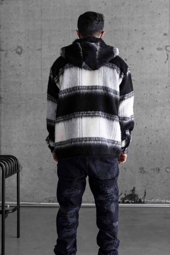 Veste en flanelle - Black + Offwhite