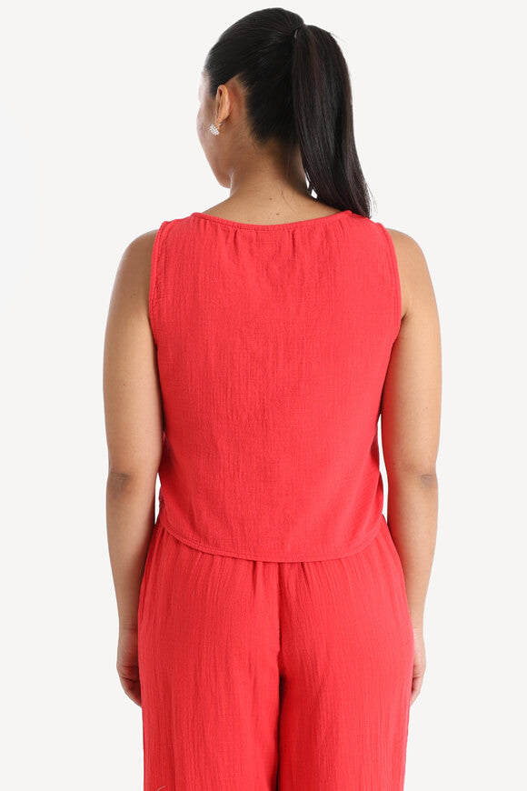 PCSASTINA Crop Top in mussola - Lollipop