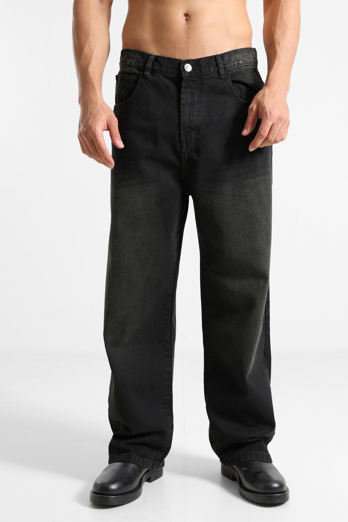 Milano Relaxed Fit Jeans - Black